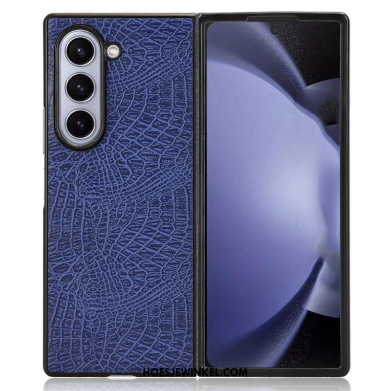 Hoesje Samsung Galaxy Z Fold 6 Ledereffect Bescherming Hoesje