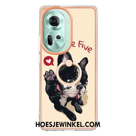 Hoesje Voor Oppo Reno 11 5g Hond Geef Me Vijf