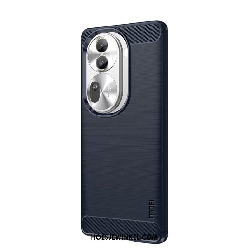 Hoesje Voor Oppo Reno 11 Pro 5g Mofi Geborstelde Koolstofvezel