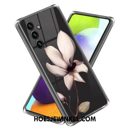 Hoesje Voor Samsung Galaxy A15 5g Roze Bloem