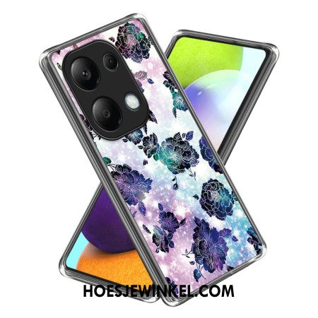 Hoesje Voor Xiaomi Redmi Note 13 Pro 4g Paarse Bloemen