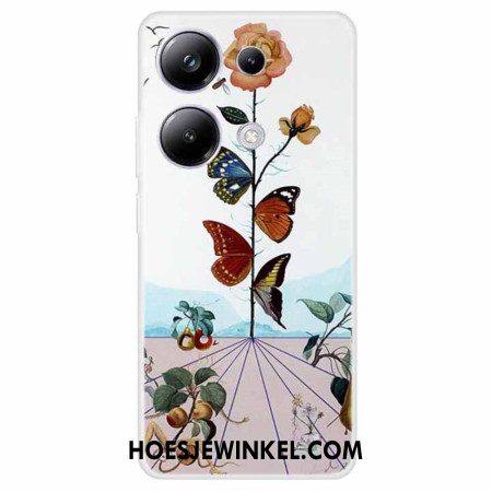 Hoesje Voor Xiaomi Redmi Note 13 Pro 4g Vlinderbloemen