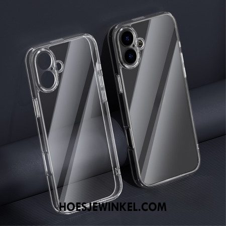 Hoesje Voor iPhone 16 Plus Transparant Gehard Glas