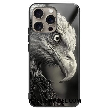 Hoesje Voor iPhone 16 Pro Eagle-patroon Van Gehard Glas