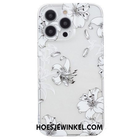 Hoesje Voor iPhone 16 Pro Max Witte Bloemen