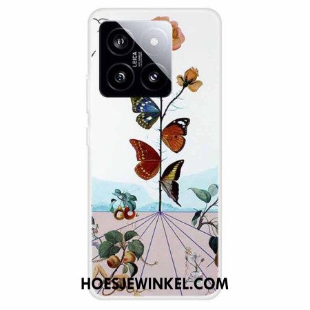 Hoesje Xiaomi 14 Bloemen Vlinders