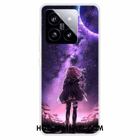 Hoesje Xiaomi 14 Jong Meisje Met De Sterren Bescherming Hoesje