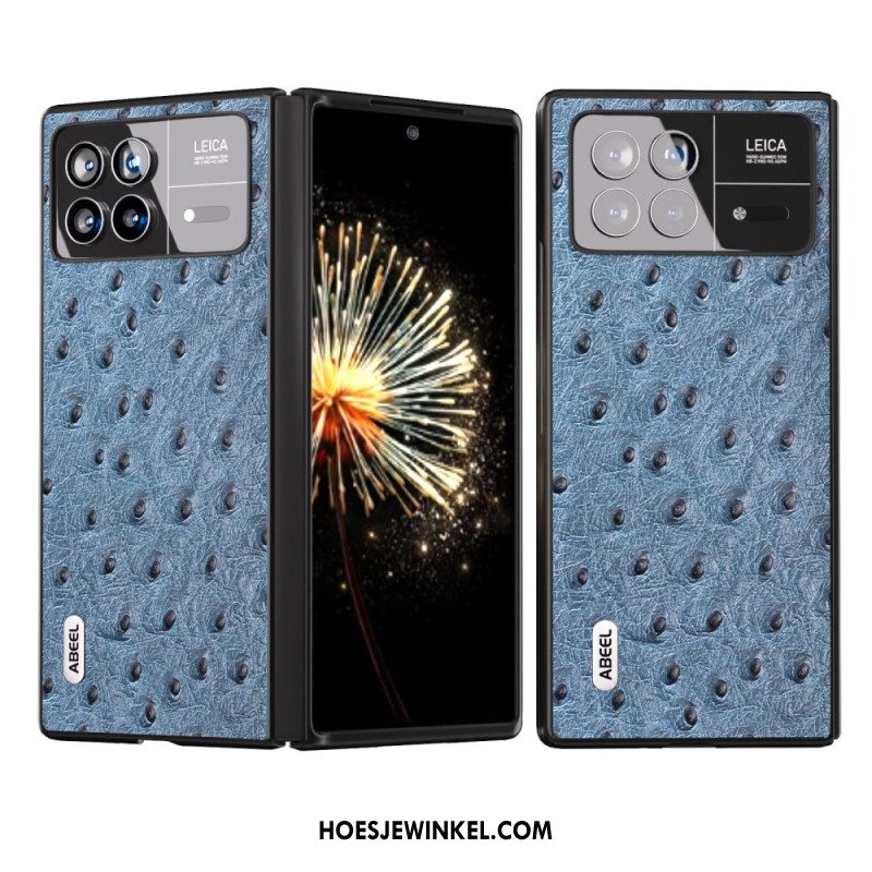 Hoesje Xiaomi Mix Fold 3 Struisvogeltextuur Abeel