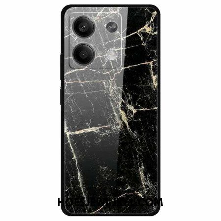 Hoesje Xiaomi Redmi Note 13 5g Gehard Glas Met Platinazwart Patroon Bescherming Hoesje