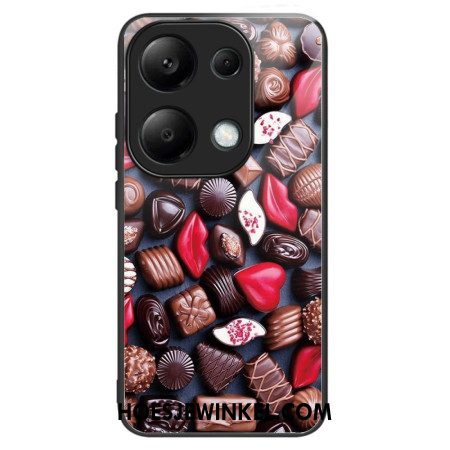 Hoesje Xiaomi Redmi Note 13 Pro 4g Chocolade Van Gehard Glas