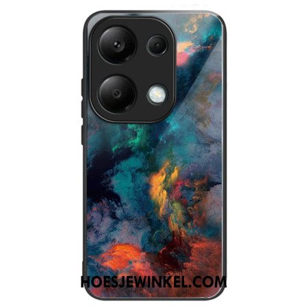 Hoesje Xiaomi Redmi Note 13 Pro 4g Gehard Glas Gekleurde Wolken