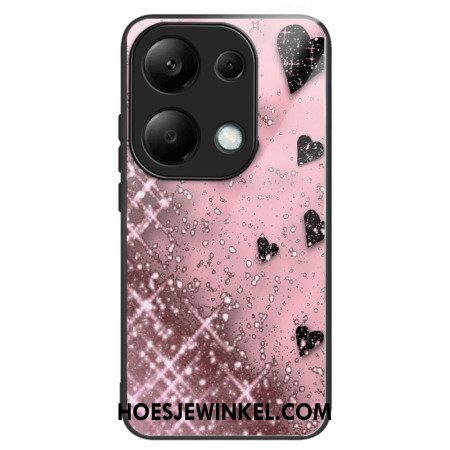 Hoesje Xiaomi Redmi Note 13 Pro 4g Roze Love Gehard Glas