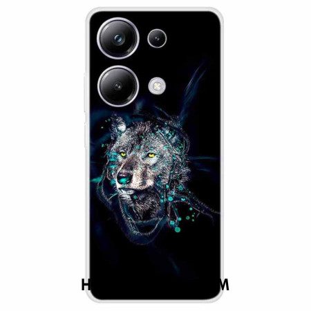 Hoesje Xiaomi Redmi Note 13 Pro 4g Wolfafdruk Bescherming Hoesje