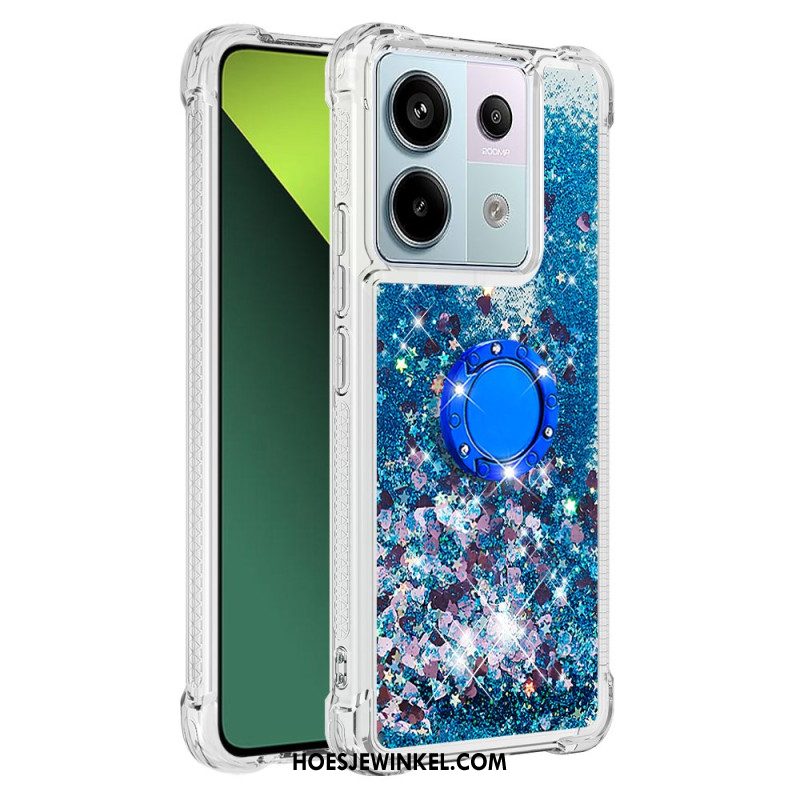 Hoesje Xiaomi Redmi Note 13 Pro 5g Glitterringhouder Bescherming Hoesje