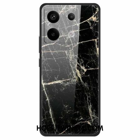 Hoesje Xiaomi Redmi Note 13 Pro 5g Platinazwart Gehard Gehard Glas