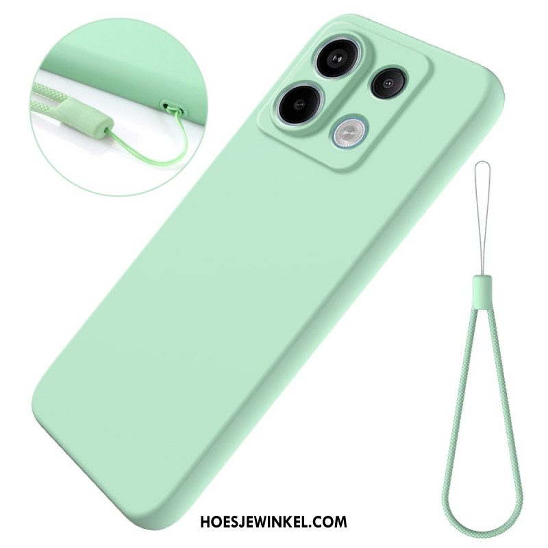 Hoesje Xiaomi Redmi Note 13 Pro 5g Vloeibare Siliconen Band