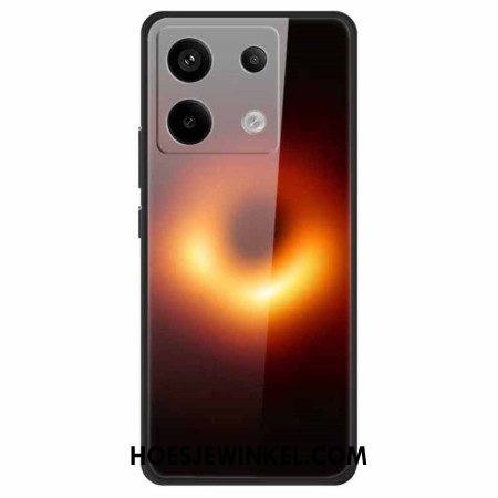 Hoesje Xiaomi Redmi Note 13 Pro 5g Zwart Gat Gehard Glas Bescherming Hoesje