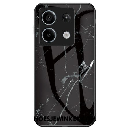 Hoesje Xiaomi Redmi Note 13 Pro 5g Zwart Marmer Gehard Glas