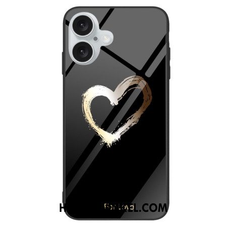 Hoesje iPhone 16 Plus For Love Zwart