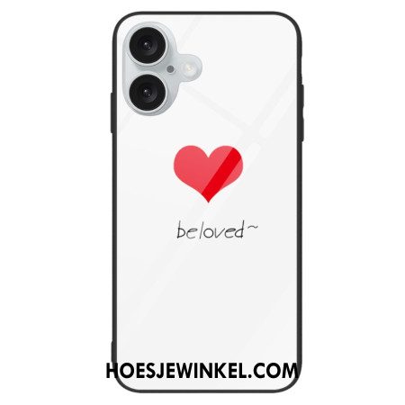 Hoesje iPhone 16 Plus Geliefd Gehard Glas