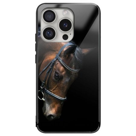 Hoesje iPhone 16 Pro Max Paardenhoofd Gehard Glas