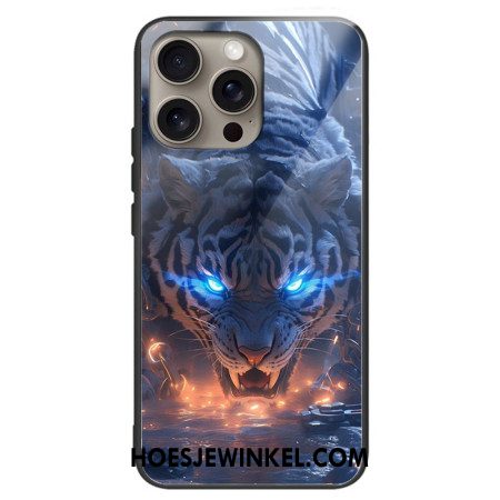 Hoesje iPhone 16 Pro Max Tijger Gehard Glas