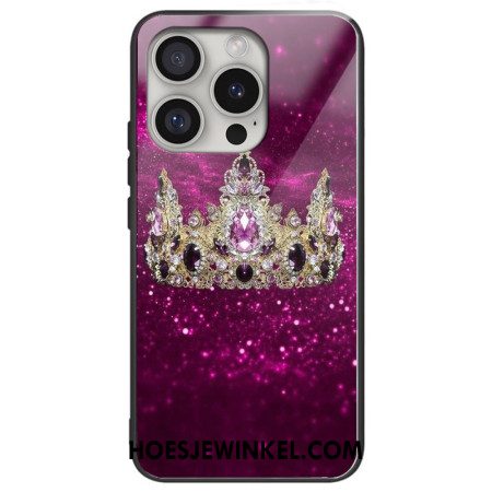 Hoesje iPhone 16 Pro Royal Crown Gehard Glas