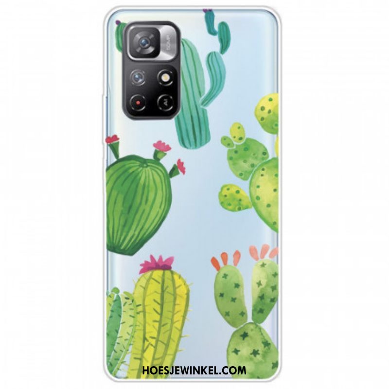 Hoesje voor Xiaomi Redmi Note 11 Pro Plus 5G Aquarel Cactussen