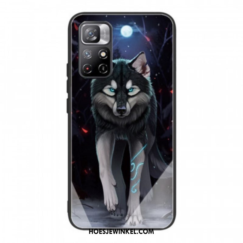 Hoesje voor Xiaomi Redmi Note 11 Pro Plus 5G Wolf Gehard Glas