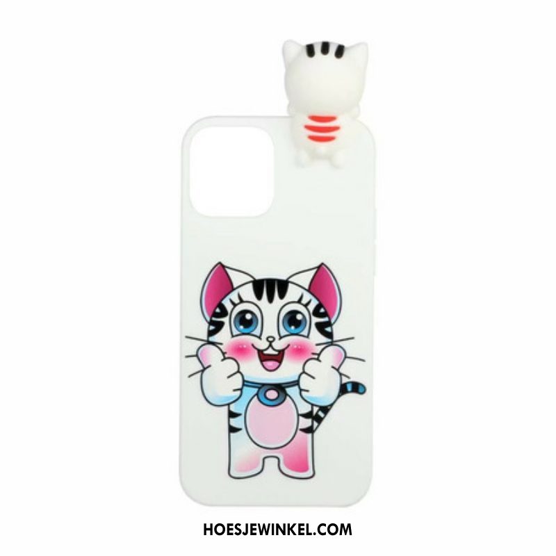 Hoesje voor iPhone 13 Mini 3d Kattenplezier