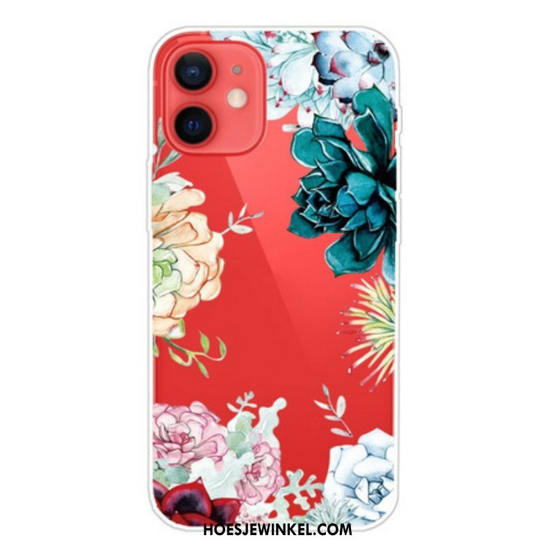 Hoesje voor iPhone 13 Mini Aquarel Bloemen