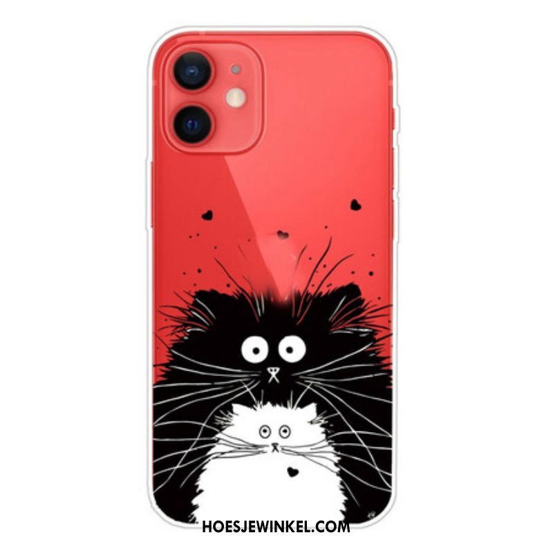 Hoesje voor iPhone 13 Mini Kijk Naar De Katten