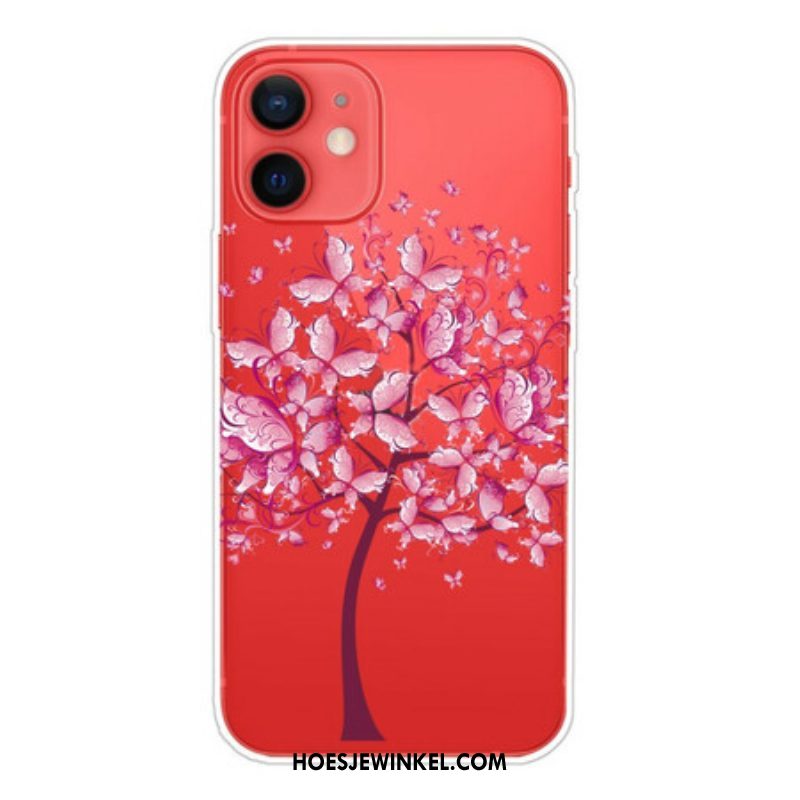 Hoesje voor iPhone 13 Mini Roze Boomtop