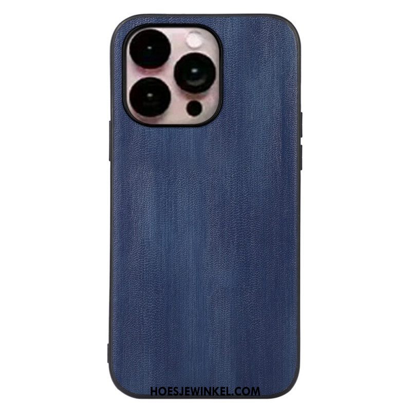 Hoesje voor iPhone 14 Pro Max Leer Textuur