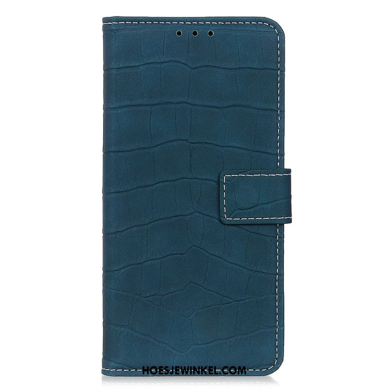 Leren Hoesje Samsung Galaxy S24 5g Krokodillenleereffect Bescherming Hoesje