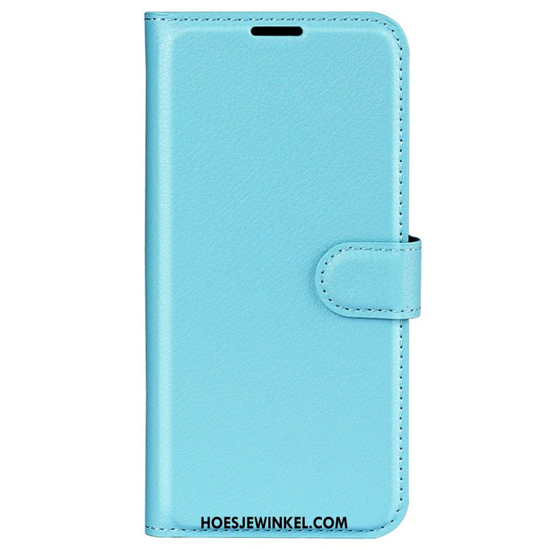 Leren Hoesje Samsung Galaxy S24 5g Litchi Kunstleer Bescherming Hoesje