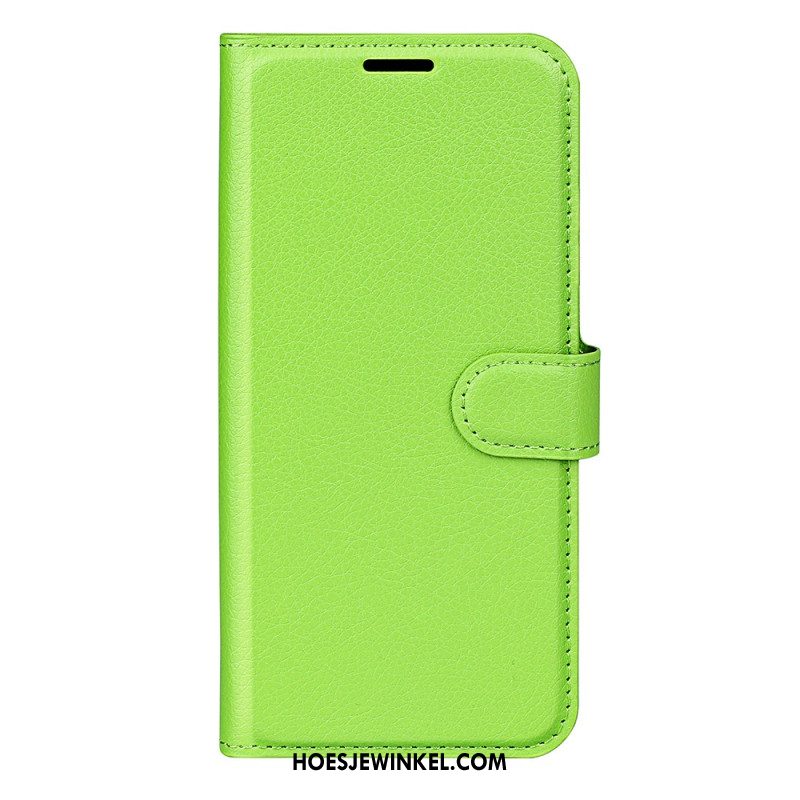 Leren Hoesje Samsung Galaxy S24 Fe Litchi Kunstleer