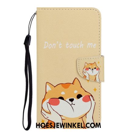 Leren Hoesje Voor Samsung Galaxy A16 5g Shiba Inu