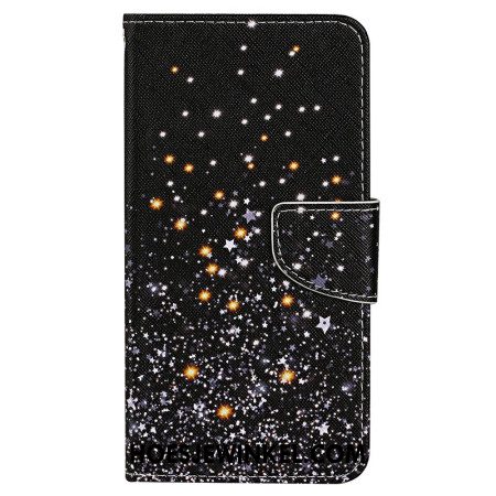 Leren Hoesje Voor Samsung Galaxy S24 Ultra 5g Sterren Met Riem