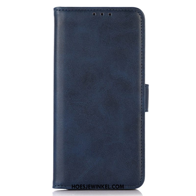 Leren Hoesje Voor Sony Xperia 10 Vi Magnetische Sluiting Met Leereffect