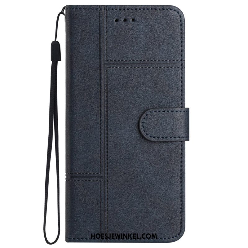 Leren Hoesje Voor Xiaomi 14t Lijnen