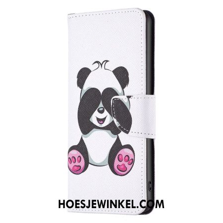 Leren Hoesje Voor iPhone 16 Panda