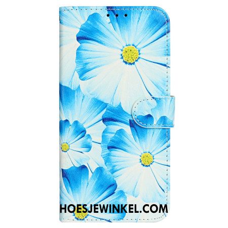 Leren Hoesje Voor iPhone 16 Plus Orchideeën