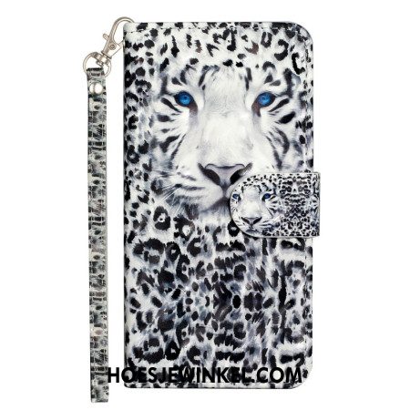 Leren Hoesje Xiaomi 14t Luipaardband Bescherming Hoesje