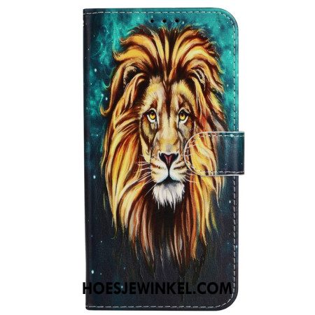 Leren Hoesje Xiaomi 14t Pro Leeuw Premium