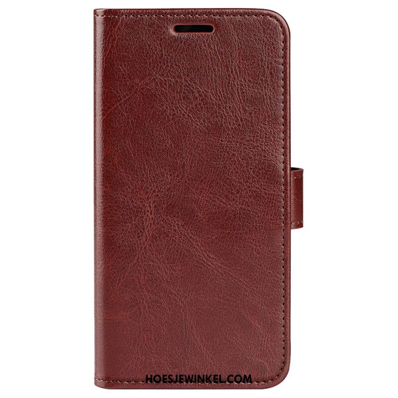 Leren Hoesje Xiaomi Redmi Note 13 4g Vintage Textuur Bescherming Hoesje