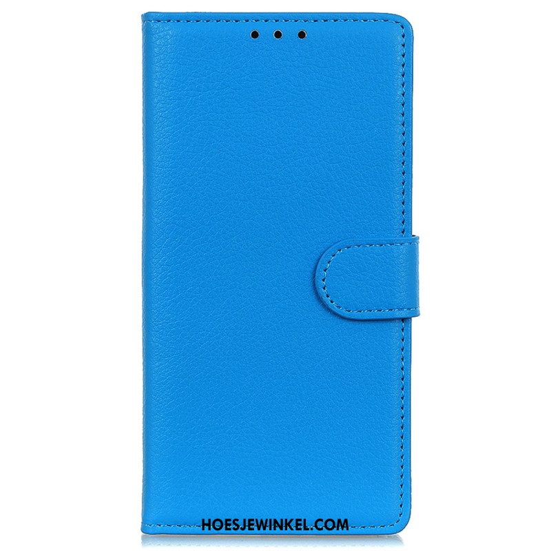 Leren Hoesje Xiaomi Redmi Note 13 Pro 4g Traditioneel Kunstleer Bescherming Hoesje