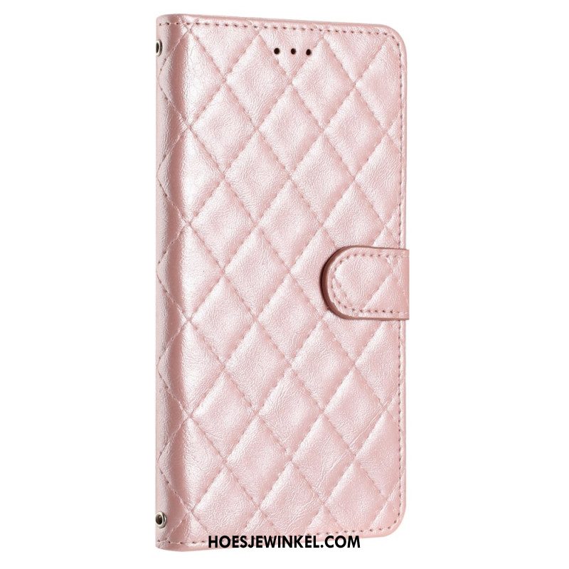 Leren Hoesje iPhone 16 Gewatteerd Bescherming Hoesje