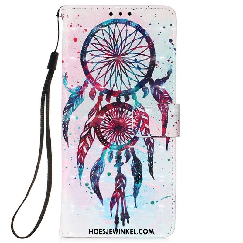 Leren Hoesje voor Xiaomi Redmi Note 11 Pro Plus 5G Aquarel Dromenvanger