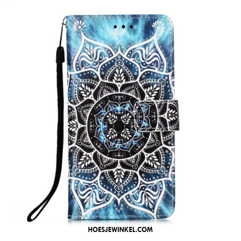 Leren Hoesje voor iPhone 13 Mini Mandala In De Lucht